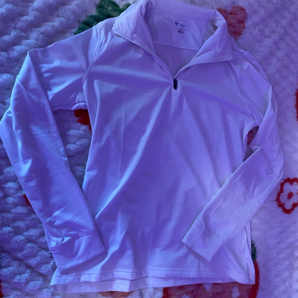 White Blazer with Stand-Up Collar and Long Sleeves